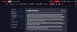 pumabet lisans sorgulama